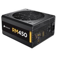CORSAIR SMPS RM450 - 450 WATT 80 PLUS GOLD CERTIFICATION FULLY MODULAR