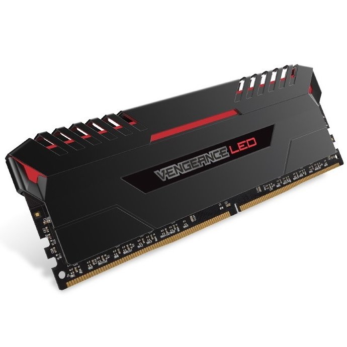 CORSAIR VENGEANCE LED 32GB DDR4 3000MHZ C15 MEMORY KIT RED LED CMU32GX4M2C3000C15R