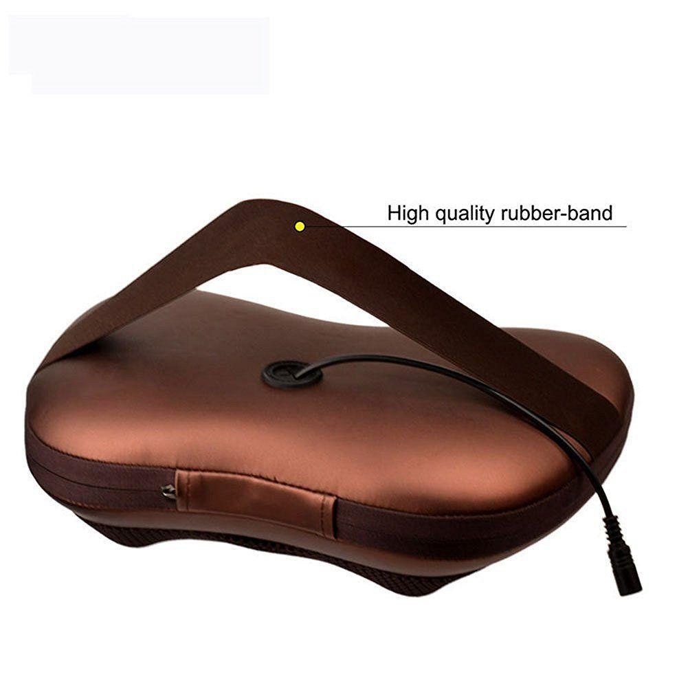 Car & Home electronic massage pillow for neck, shoulder, back with heating and massage function