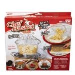 Chef Basket - 12 in 1 Folding / Collapsable Kitchen Tool for Frying, steaming etc