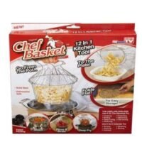 Chef Basket - 12 in 1 Folding / Collapsable Kitchen Tool for Frying, steaming etc
