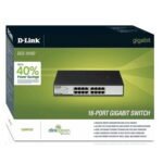 D-Link 10/100/1000 Mbps 16-Ports Network Switch (DGS-1016D)