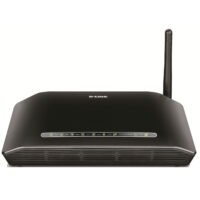 D-Link DSL-2730U Wireless N 150 ADSL2+ 4-Port Router (Black)