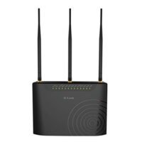 D-Link DSL-2877AL Dual Band Wireless AC750 ADSL2+ Modem Router (Black)