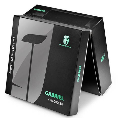 DEEPCOOL CPU AIR COOLER GABRIEL — LOW PROFILE FOR HTPC, MICROATX, MINI ITX AND FAN (120MM)