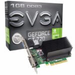 EVGA GRAPHICS CARD GT 720 1GB DDR3 (01G-P3-2722-KR)