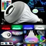 Easyekart Spy camera & Cctv Camera: WJ-L2 E27 LED Music Bulb Wireless Bluetooth 6W LED Power 3W Speaker Power Bulb RGB