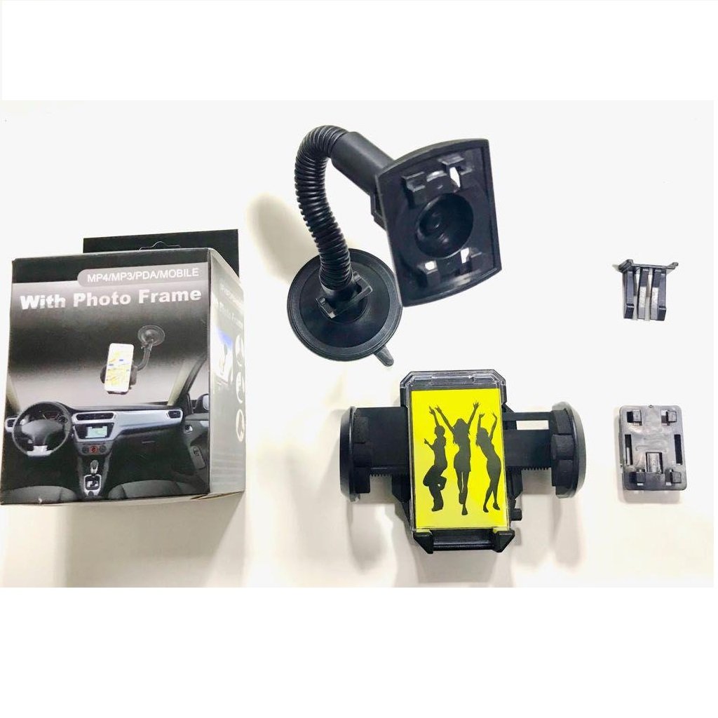 Flexible neck Universal Mobile Stand for cars with additional ac vent clip - Image 2