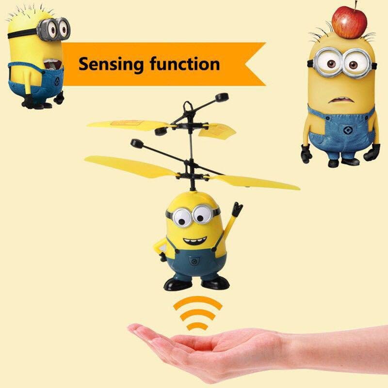 Flying Minion Toy with Hand Induction / Infrared Sensor Control With Colorful Led Light - Image 2