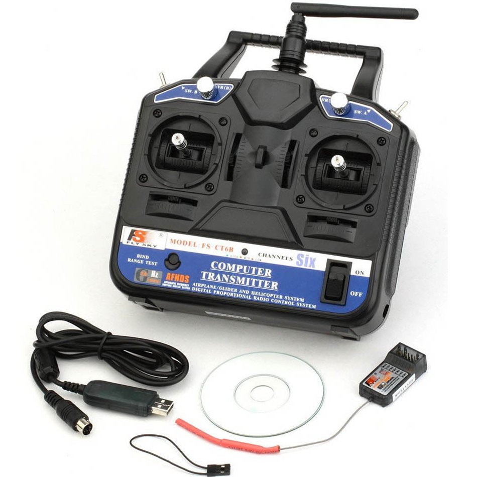 Flysky CT-6B 2.4Ghz 6 Channel Remote Control RC Transmitter Receiver Controller