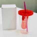 Fresh fruit juice Infuser bottle with straw