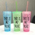 Frost mug high quality bottle with straw for water, juices, milk shakes etc