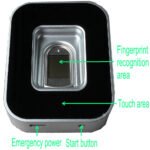 G10 Black Household Fingerprint Drawer Lock Cabinet Lock