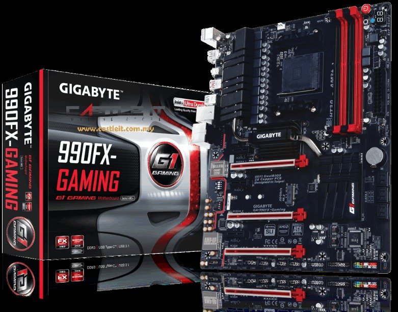 GIGABYTE GA-990FX-Gaming AM3+ AMD 990FX SATA 6Gb/s USB 3.1 USB 3.0 ATX AMD Motherboard - Image 3