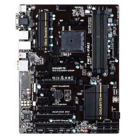GIGABYTE GA-F2A88X-D3HP (rev. 1.0) FM2+ AMD A88X (Bolton D4) SATA 6Gb/s USB 3.1 USB 3.0 HDMI ATX AMD Motherboard