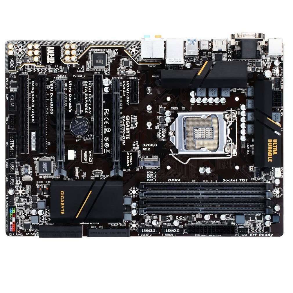 Gigabyte GA-Z170-D3H Gigabyte Motherboard/Intel 6th Generation/Socket 1151/DDR4 - Image 2