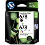HP 678 Black and Tricolor Ink Combo Pack