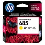 HP 685 Yellow Ink Cartridge For HP Inkjet, Deskjet Printer