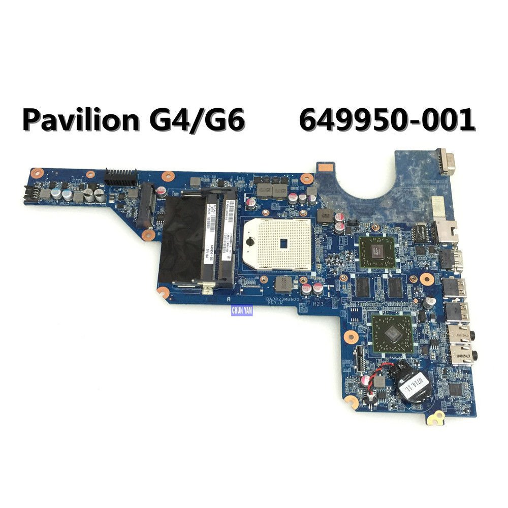 HP Pavilion G4 G6 Series Laptop Notebook Motherboard AMD 649950-001 HD6470/1G DA0R23MB6D0