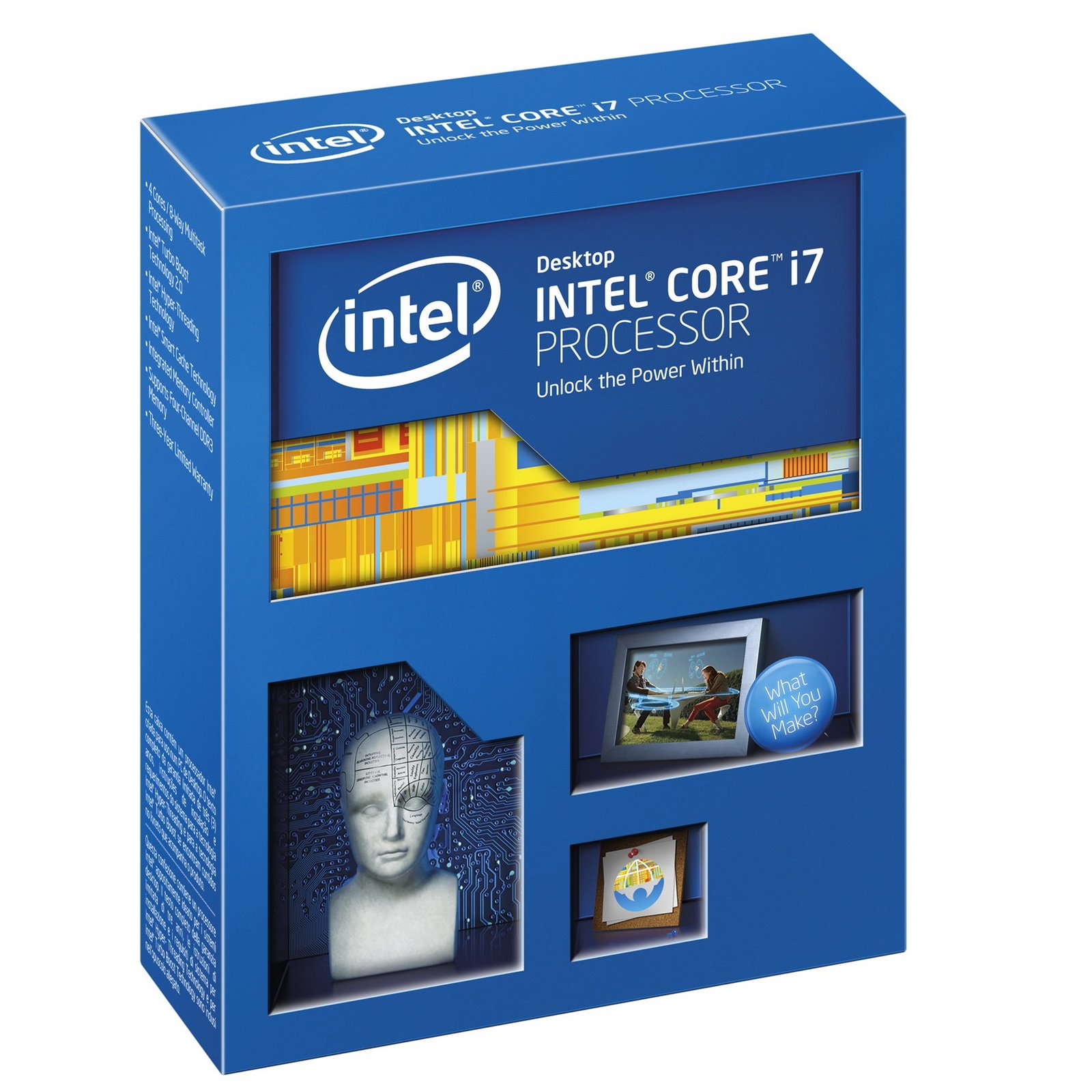 Intel Core i7-4820K Ivy Bridge-E Quad-Core 3.7GHz Desktop Processor CPU - Image 2