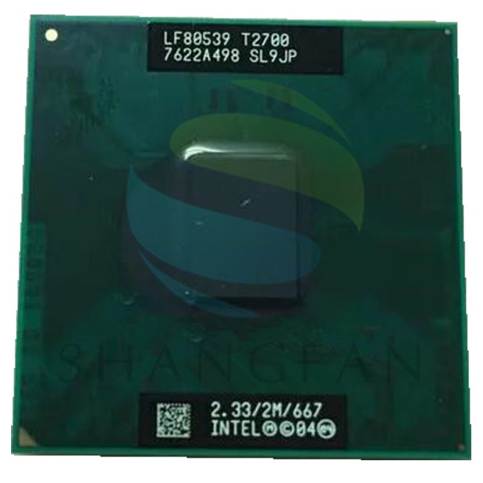 InteI Core t2700 CPU Dual 2.33GHz 2MB 667MHz BGA479 945 Laptop Notebook Processor