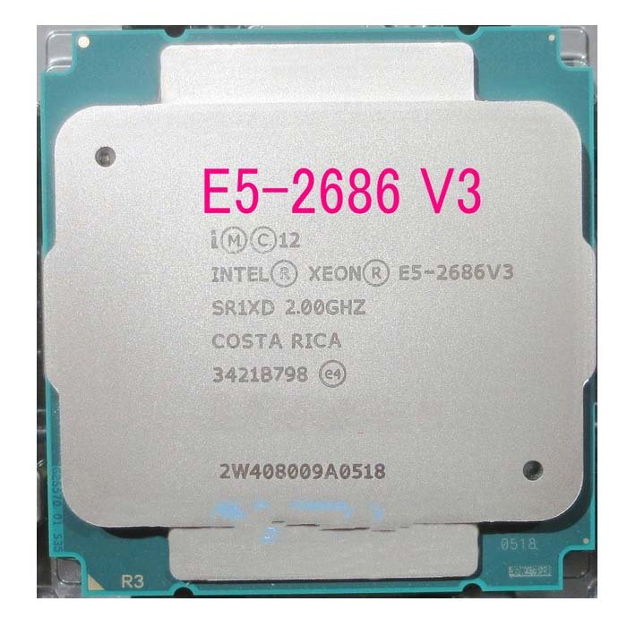 Intel Xeon E5 2686V3 CPU V3 Processor 2.0GHz 18-Core 45MB LGA2011-3 120W