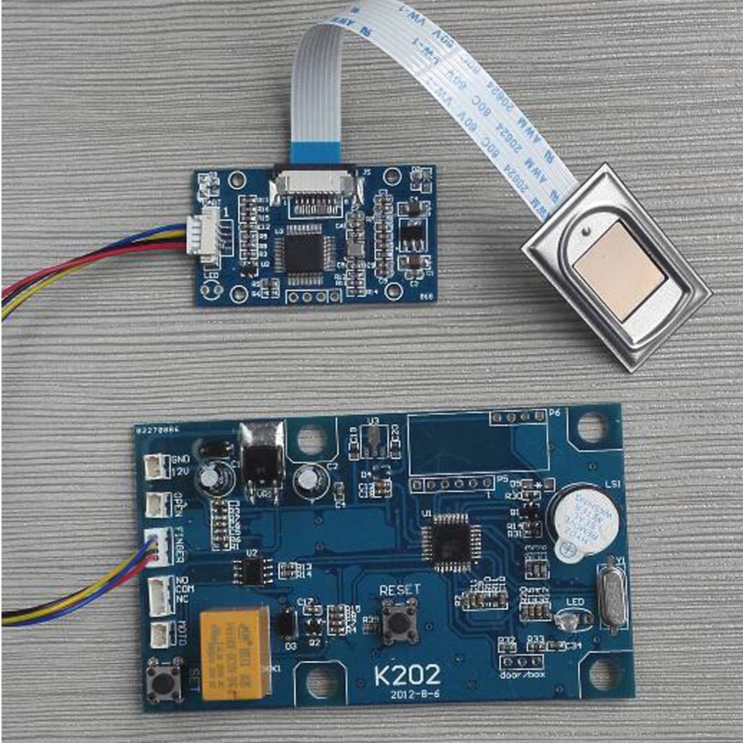 K202 fingerprint control board and R303 fingerprint reader