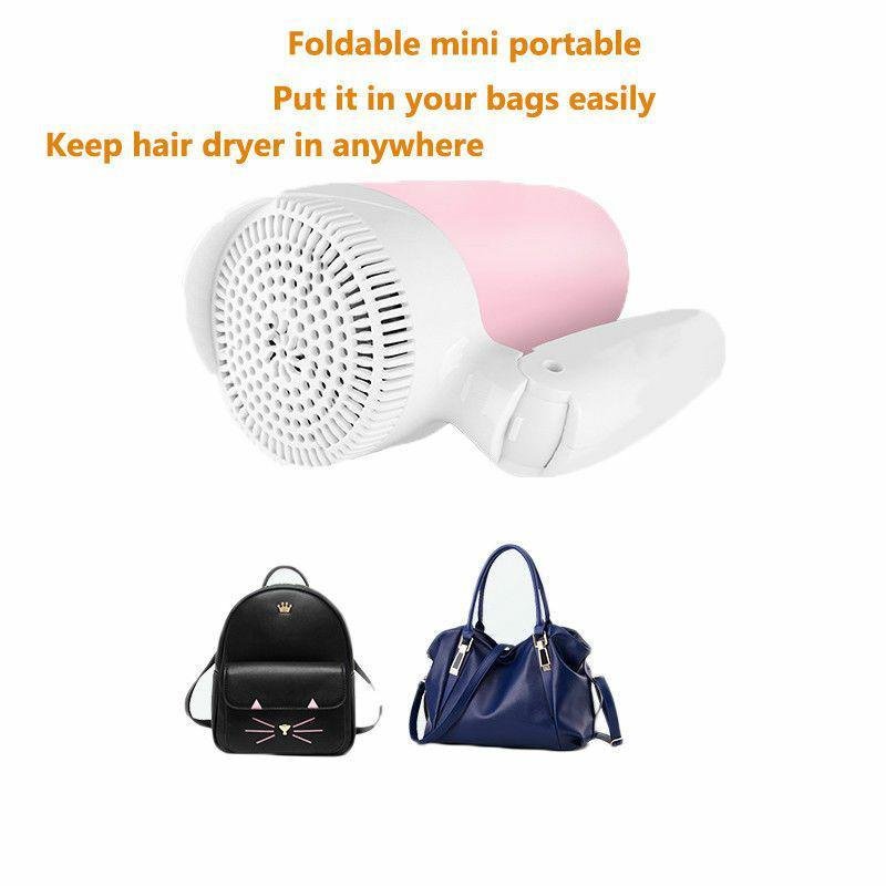 KEMEI (KM-6831) 1600 watt Foldable / Portable Mini hair dryer with hot / cold and speed control function - Image 2