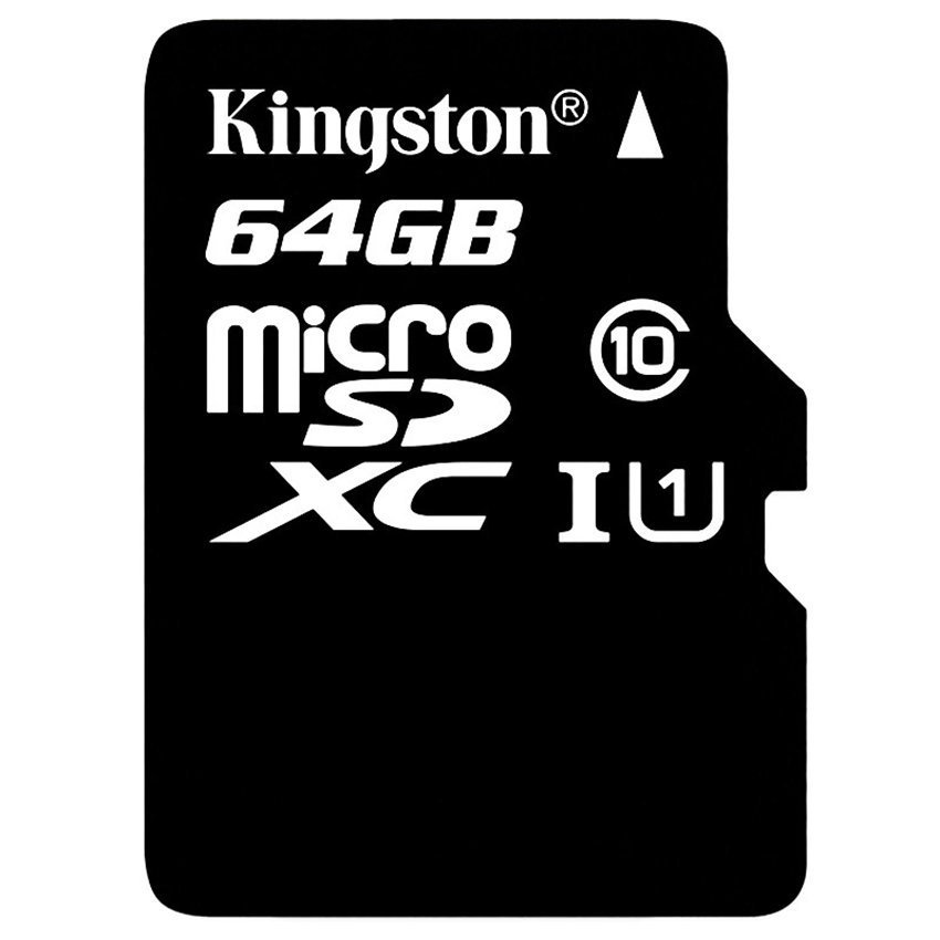 Kingston Digital 64GB microSDXC Class 10 UHS-I 45MB/s Read Card with SD Adapter - Image 2