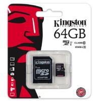 Kingston Digital 64GB microSDXC Class 10 UHS-I 45MB/s Read Card with SD Adapter