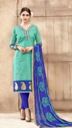 Banarasi Royal Blue Salwar Suit With Heavy Dupatta