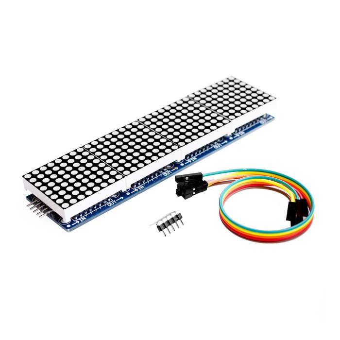 MAX7219 Dot Matrix Module For Arduino Microcontroller 4 In One Display with 5P Line