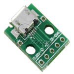MICRO USB transformed into DIP, female seat B type, patch turn into DIP transfer board welded female seat