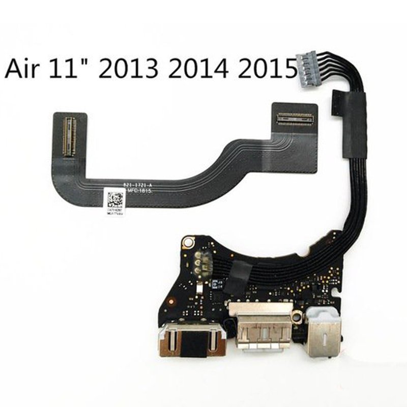 MacBook Air 11" A1465 I/O Board Power Audio Board USB DC jack 2012 820-3213-A 2013 820-3453-A Cable 821-1721-A 1475-A