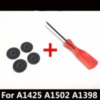 Macbook Pro Retina A1425 A1502 A1398 Rubber Feet 4pcs/Set replacement bottom case foot kit With screwdriver Tool