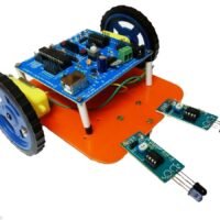 Micro-controller Small Line Tracking Smart Car Line Following Robot LFR DIY Kit
