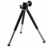 Mini metal tripod for smartphones and cameras
