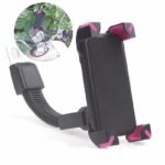 Mobile holder for Rear / Side view mirror of Scooter and Bike