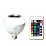 Multicolor light Led Bulb with built in bluetooth speaker and remote control