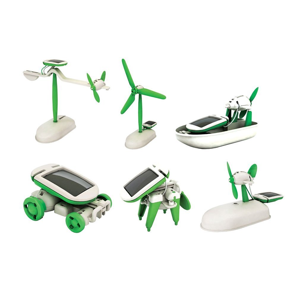 NEW 6 IN 1 EDUCATIONAL SOLAR POWER ENERGY ROBOT TOY KIT - Image 2