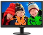 Philips 223V5LSB 21.5 inch LED Backlit LCD Monitor  (Black)