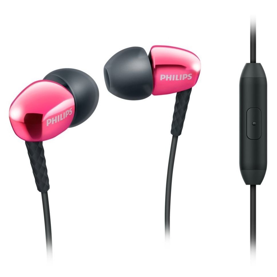 Philips SHE3905 In Ear Headphones with Mic (Pink)