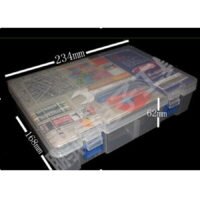 Plastic box for arduino kit / Two Layer Storage Box/Organizer, size 234*168*62mm