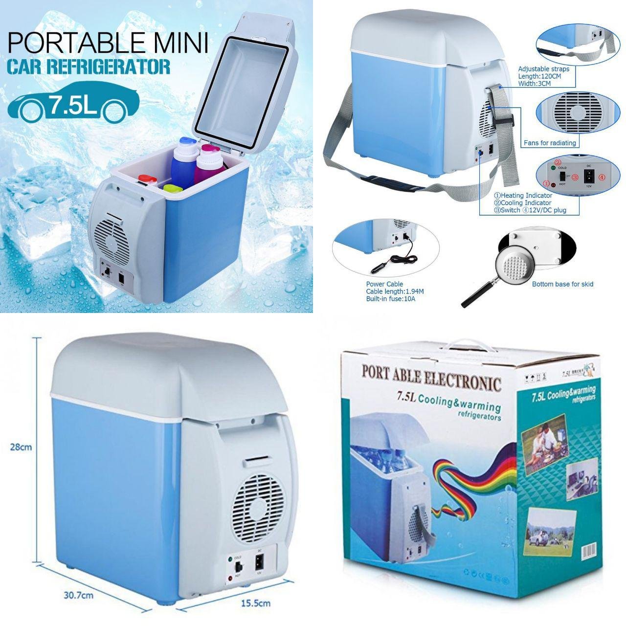 Portable Electronic Cooling & Warming 2 in 1 Car Refrigerator.