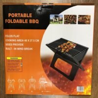 Portable and Foldable metal BBQ for indoor and outdoor use