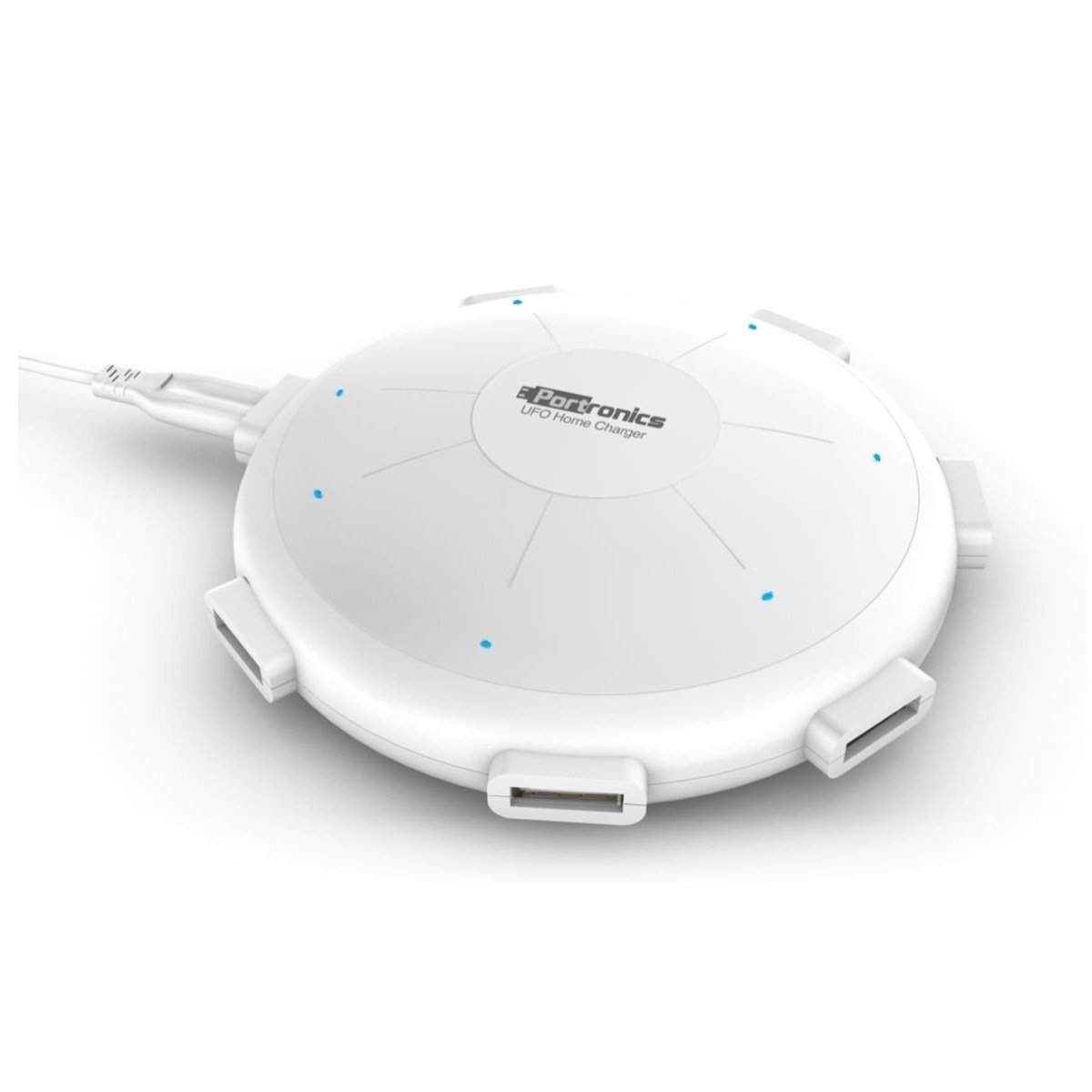 Portronics POR 343 UFO Home Charger 6 Ports 8A Charging Station - White