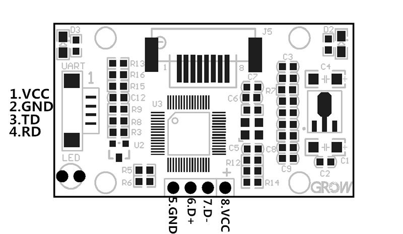 R306 Capacitive Fingerprint Reader/ Module/Sensor/Scanner for arduino - Image 4