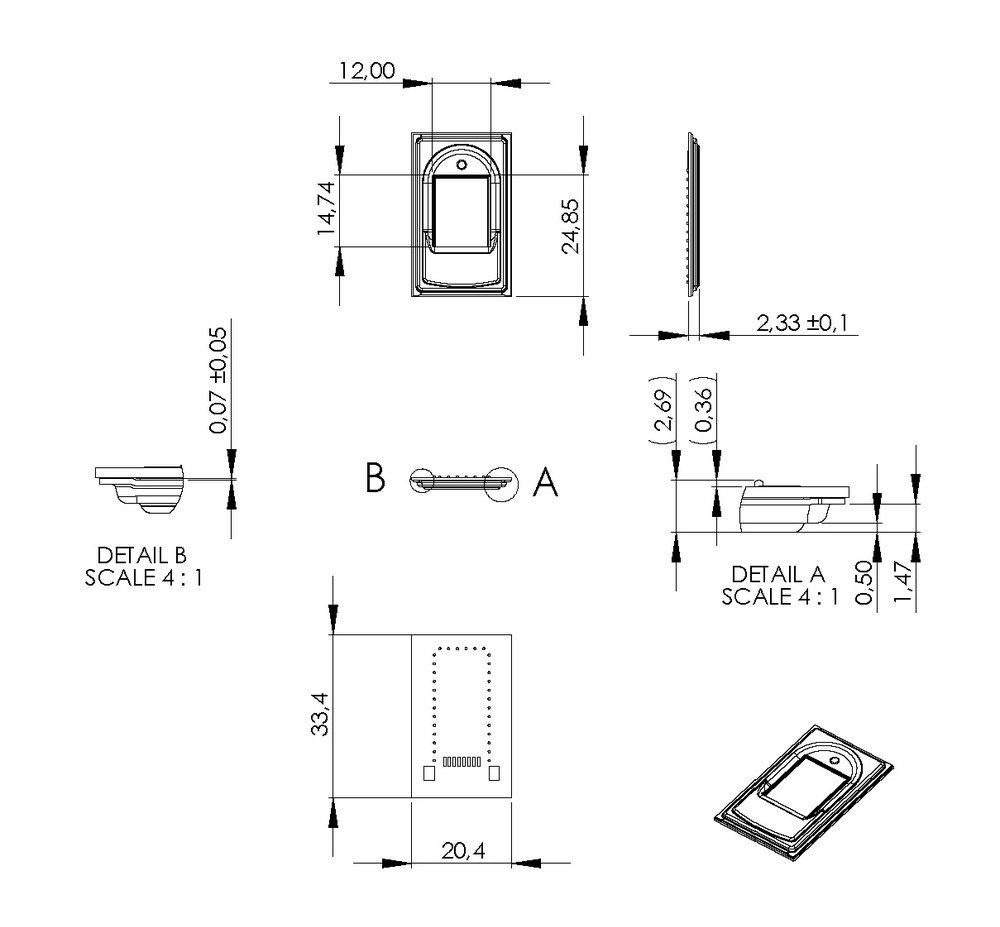 R306 Capacitive Fingerprint Reader/ Module/Sensor/Scanner for arduino - Image 6