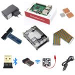 Raspberry Pi 3 Model B Starter Kit +1 Acrylic Case +2.5A Power Supply + USB Cable + Fan + GPIO Adapte