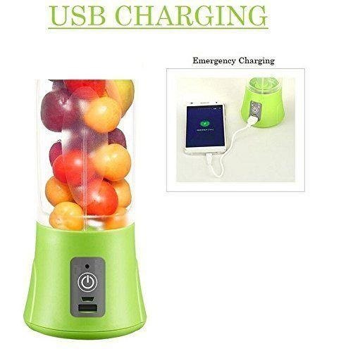 Rechargeable and Portable Blender / Juicer with Sipper, Holder and USB port for Emergency charging of Smartphones - Image 2